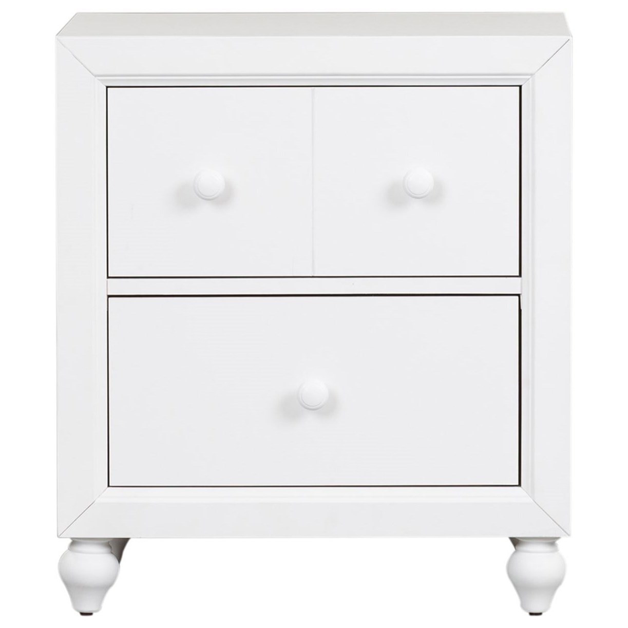 Libby Cottage View Cottage Style Nightstand with Bun Feet Walker's